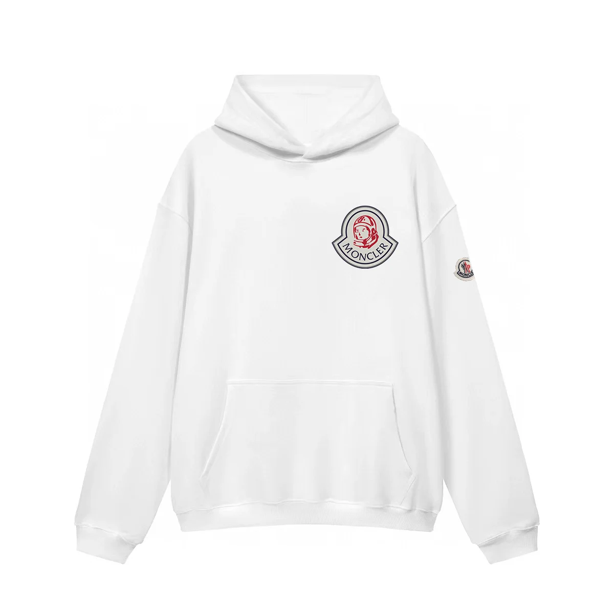 Moncler White Logo Hoodie
