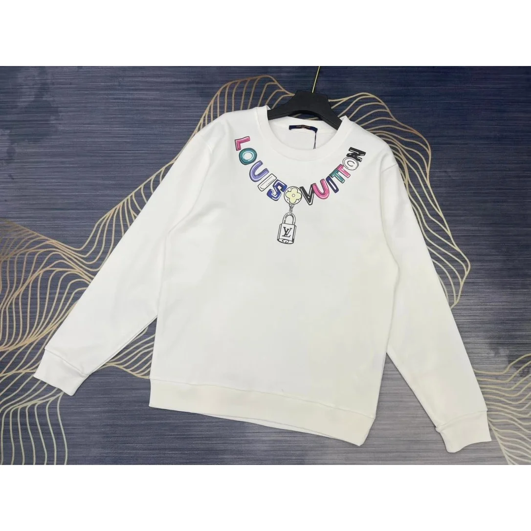 Louis Vuitton Colorful Logo Sweatshirt White