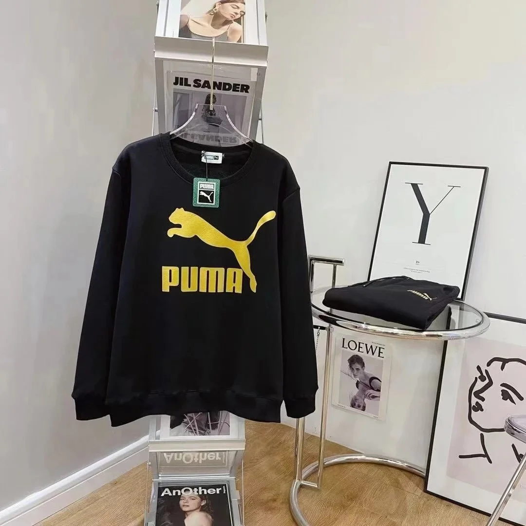 Puma Black & Yellow Logo Sweatshirt