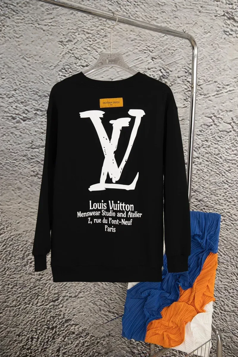 Louis Vuitton Tabi Black LV Logo Sweatshirt