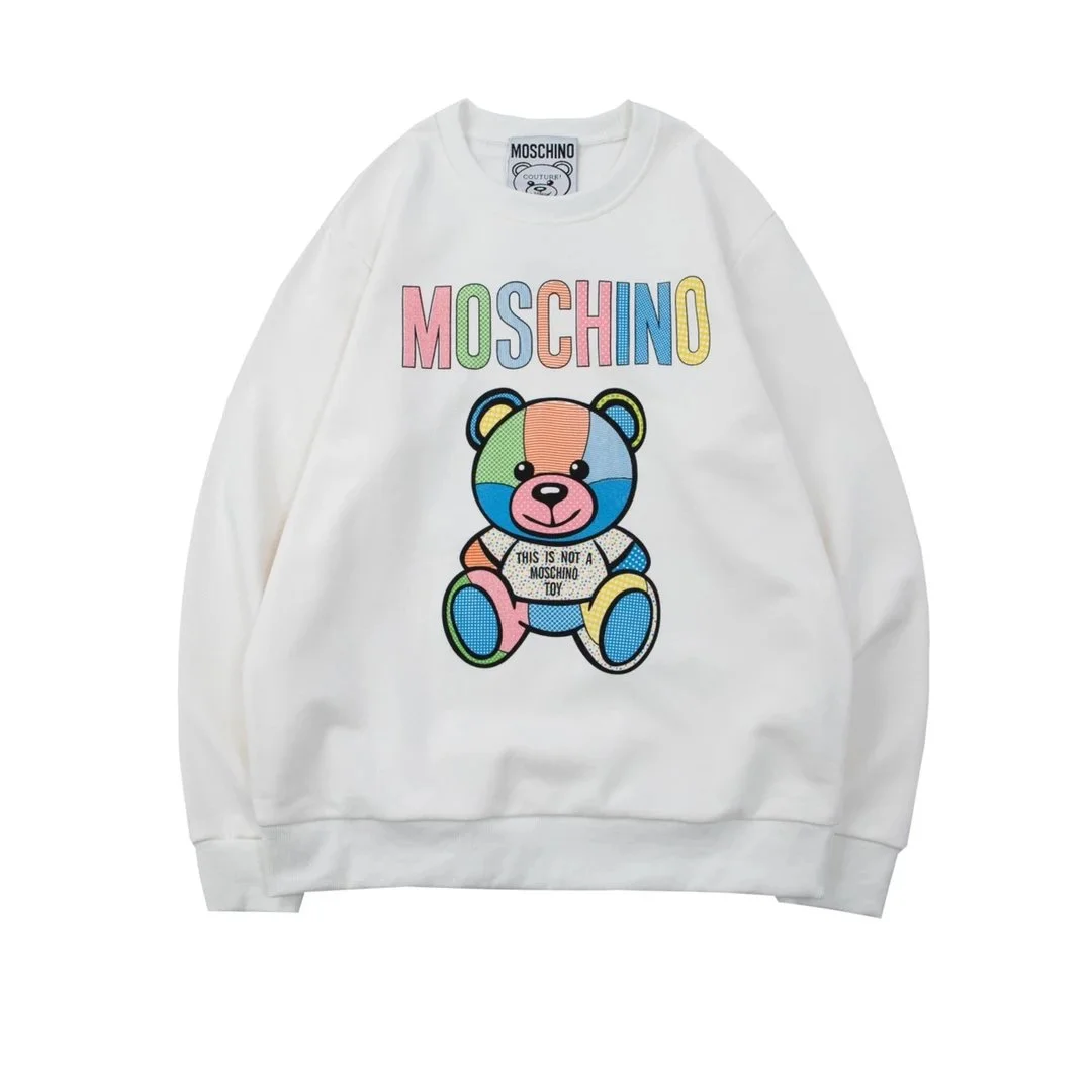 Moschino Colorful Bear Sweatshirt White