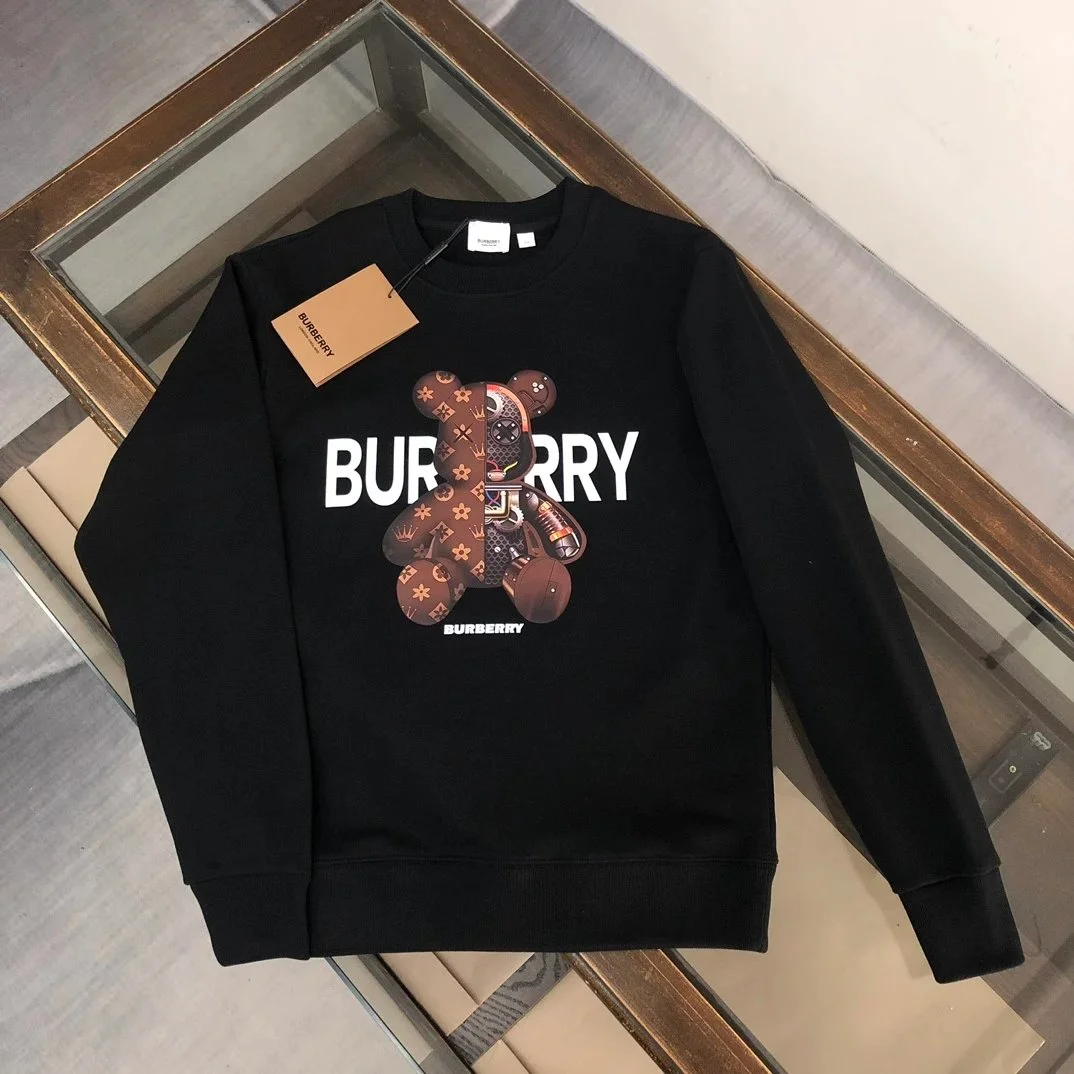 Burberry Burberry Bear Print Black Sweatshirt Black - 1