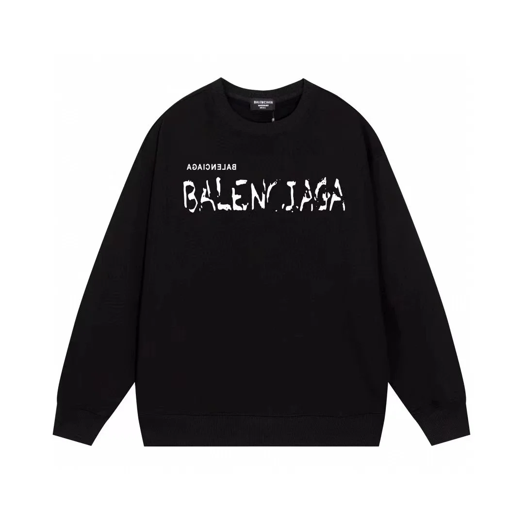 Balenciaga Triple Black BALENCIAGA Logo Sweatshirt