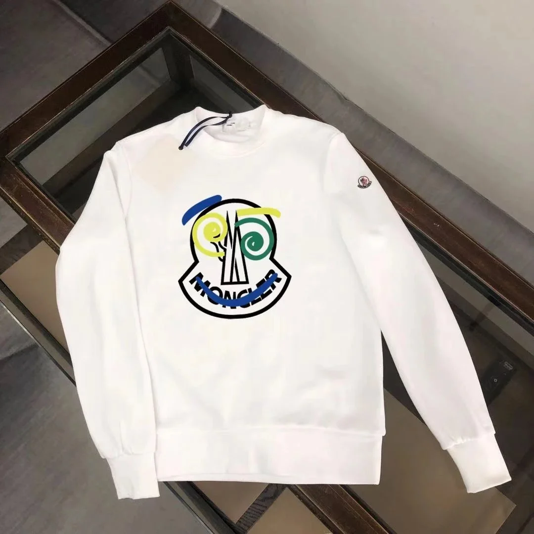 Moncler 25 Colorful Logo Sweatshirt White