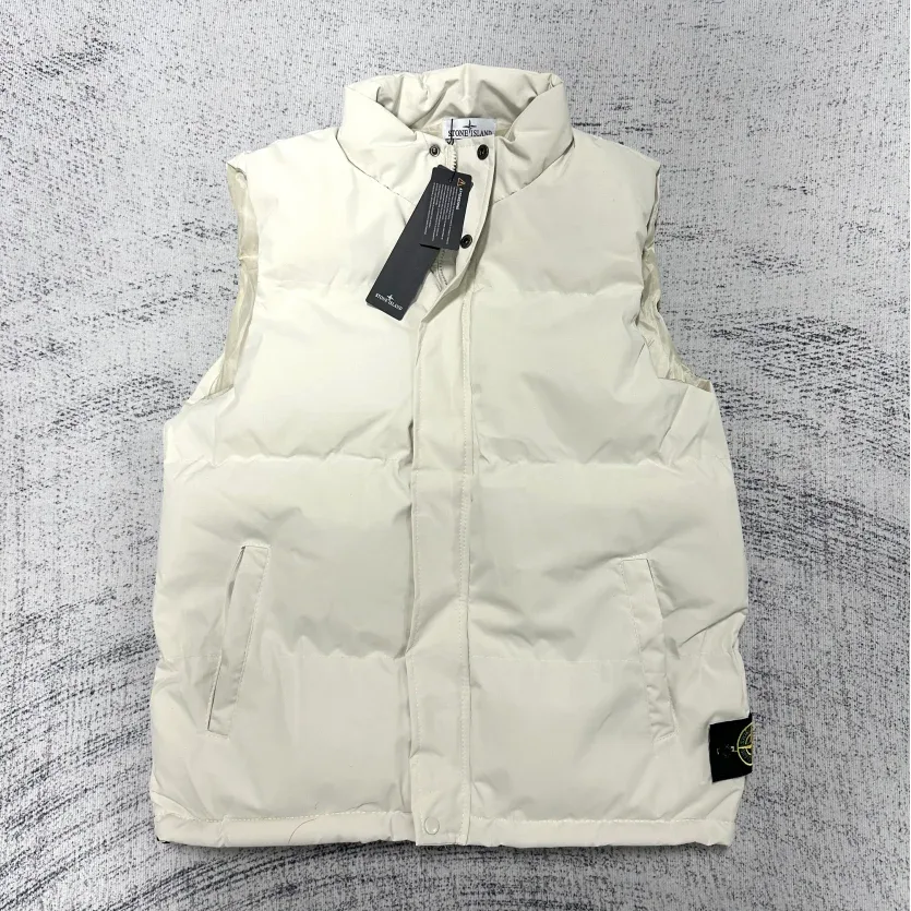 Stone Island 68-15 Beige Puffer Vest