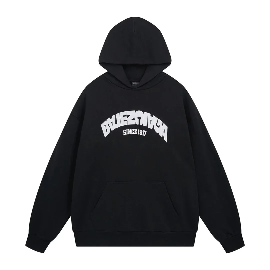 Black Bluezona Hoodie with Graphic Print