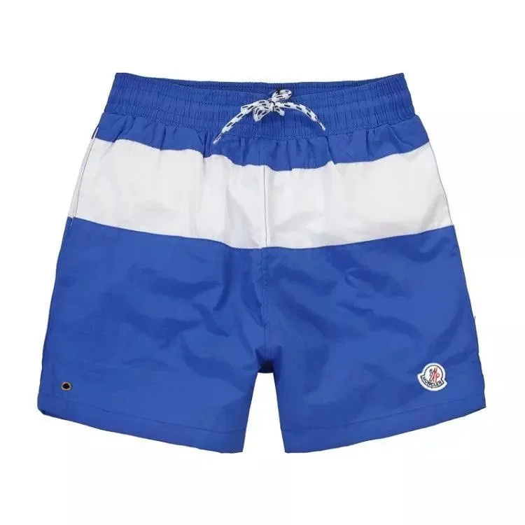 Moncler Blue & White Stripe Shorts