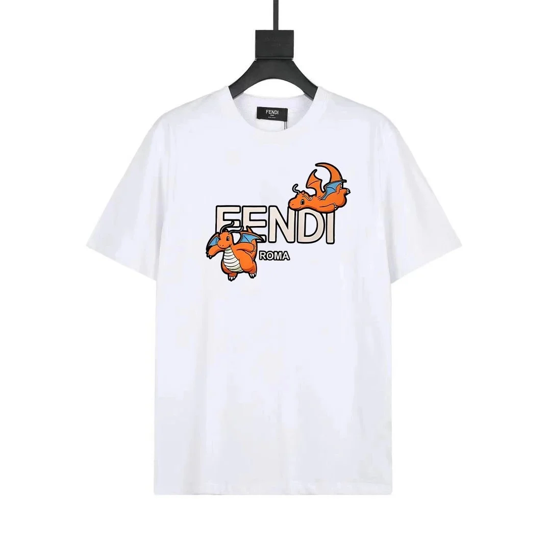 Fendi ROMA Dragon White T-Shirt