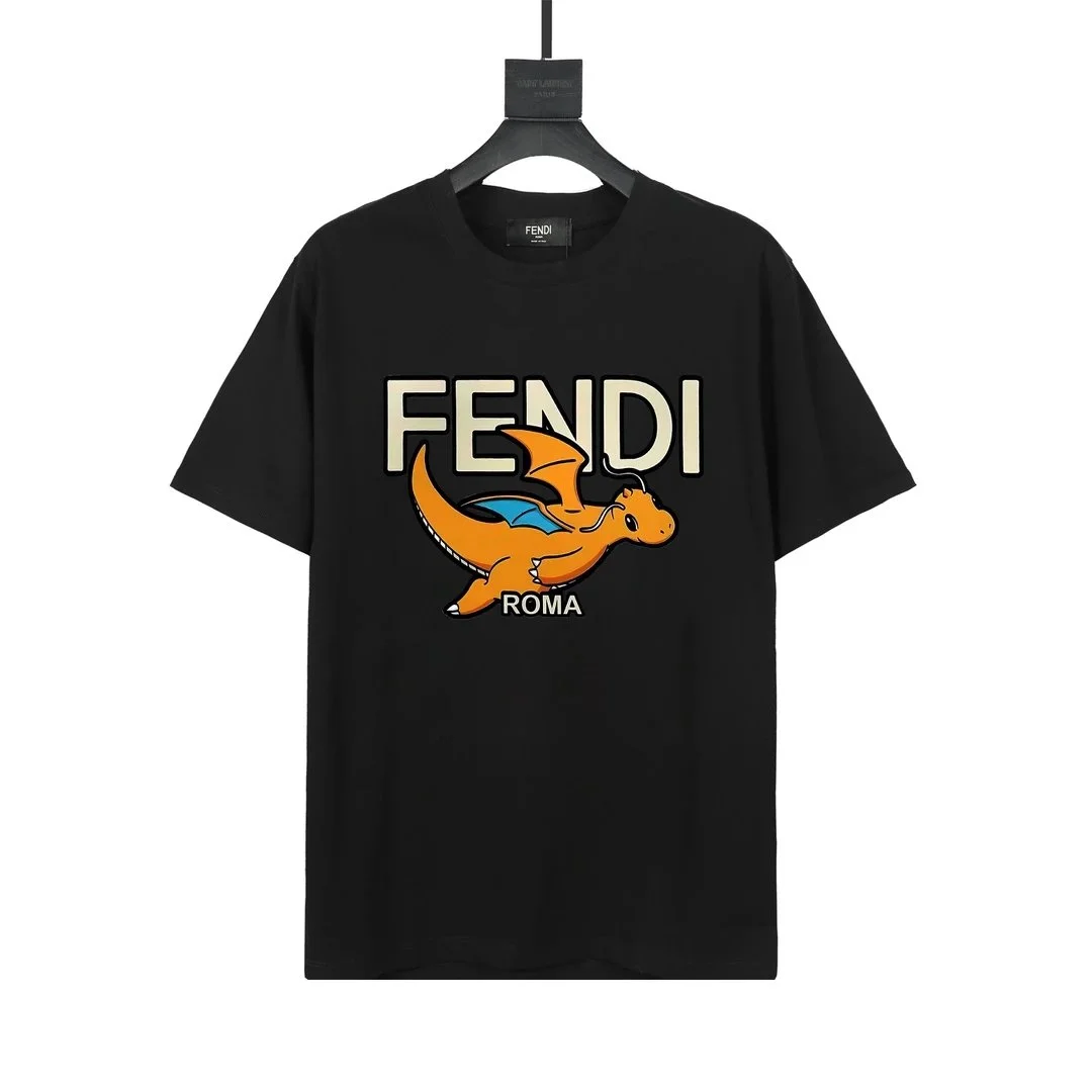 Fendi Charizard ROMA Black T-Shirt