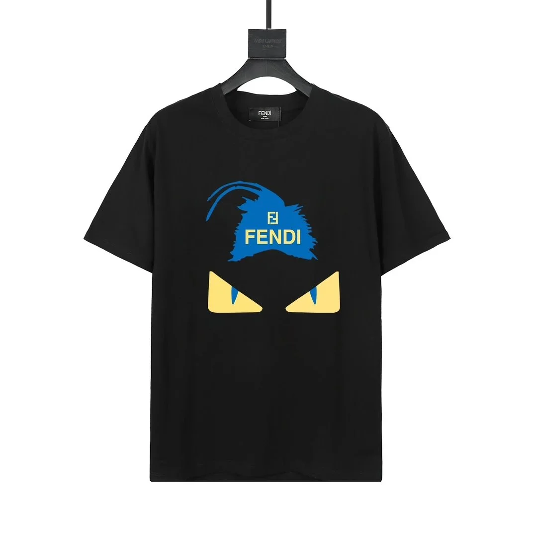 Fendi Monster Eyes Black T-Shirt