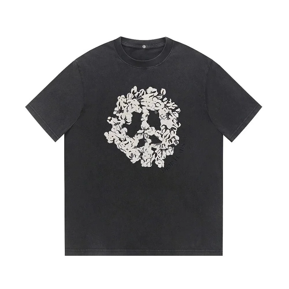Dior Black Peace Symbol T-Shirt