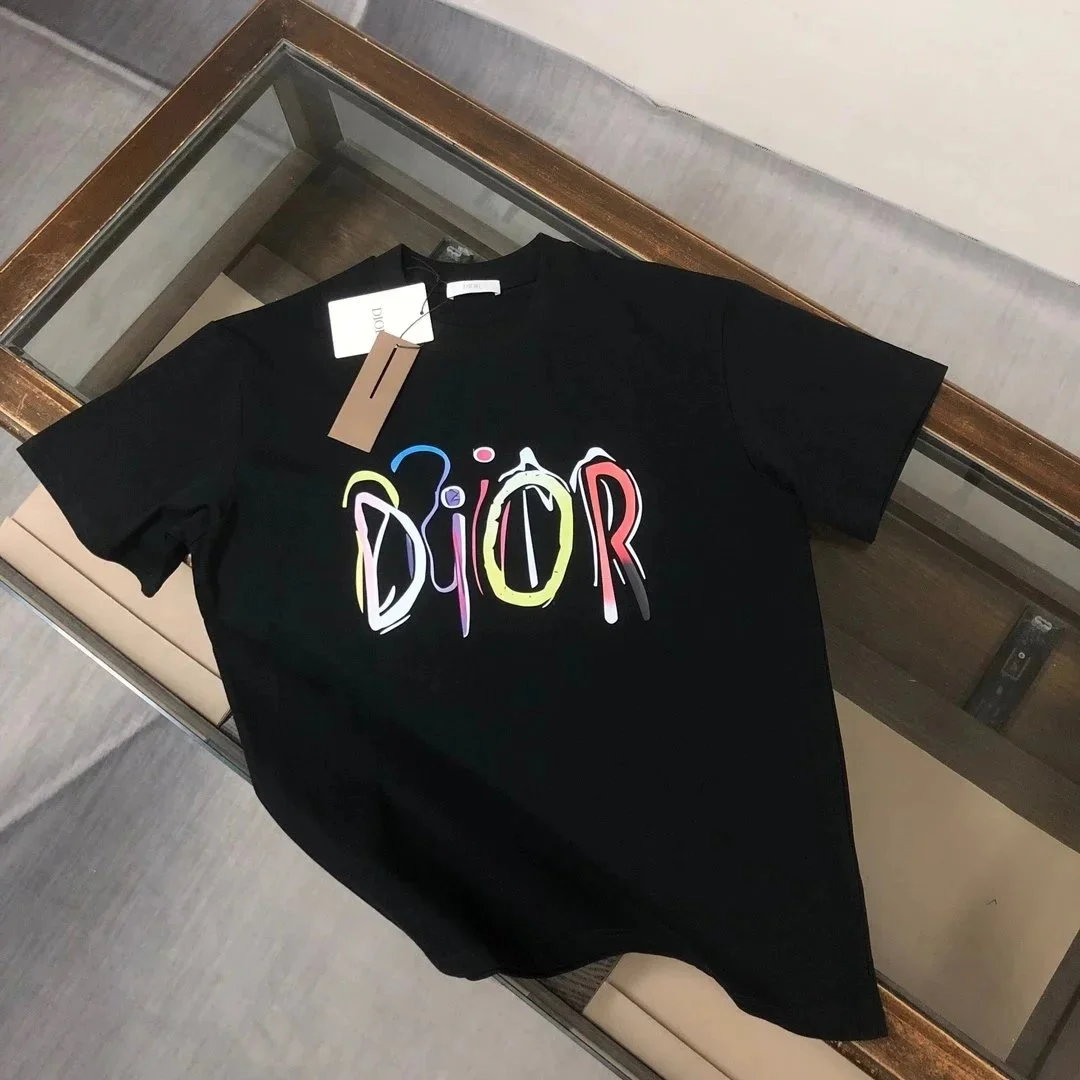 Dior Doodle Logo Black T-Shirt