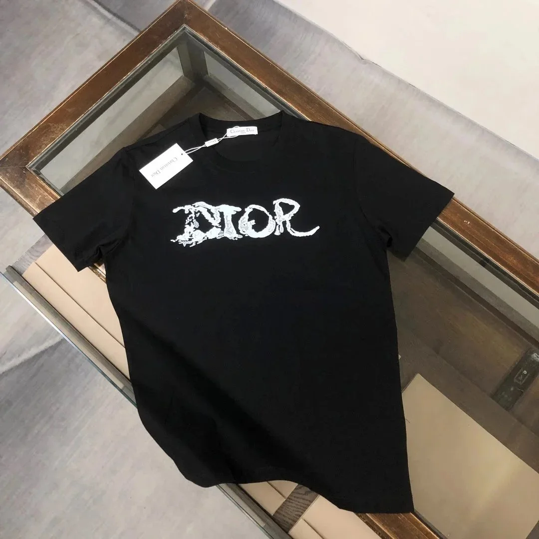 Dior Black 'DIOR' Logo T-Shirt