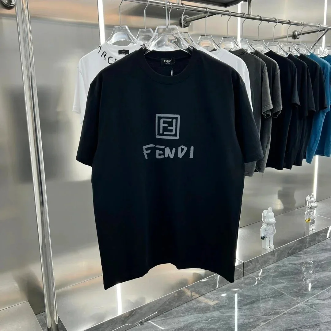 Fendi Iconic Logo Black T-Shirt
