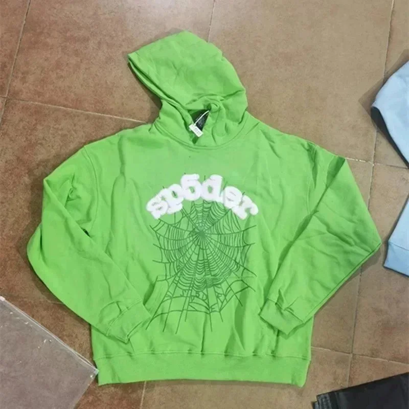 SP5DER Spider Green Hoodie