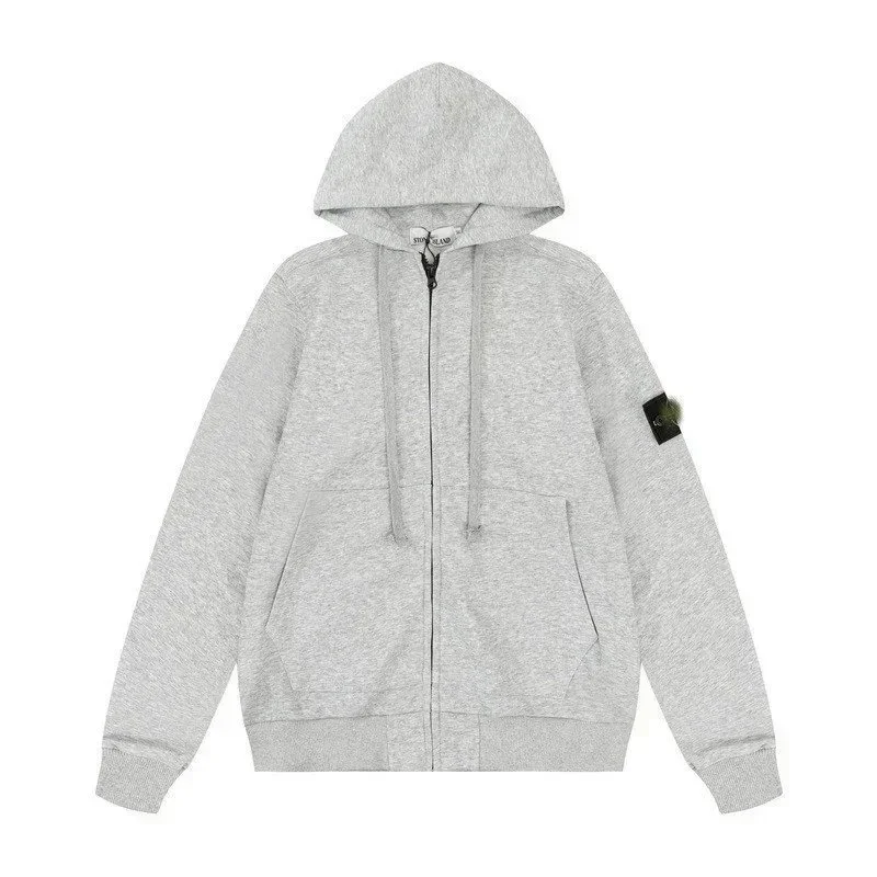 Stone Island 68-15 Hoodie Flower Grey Sweatshirt