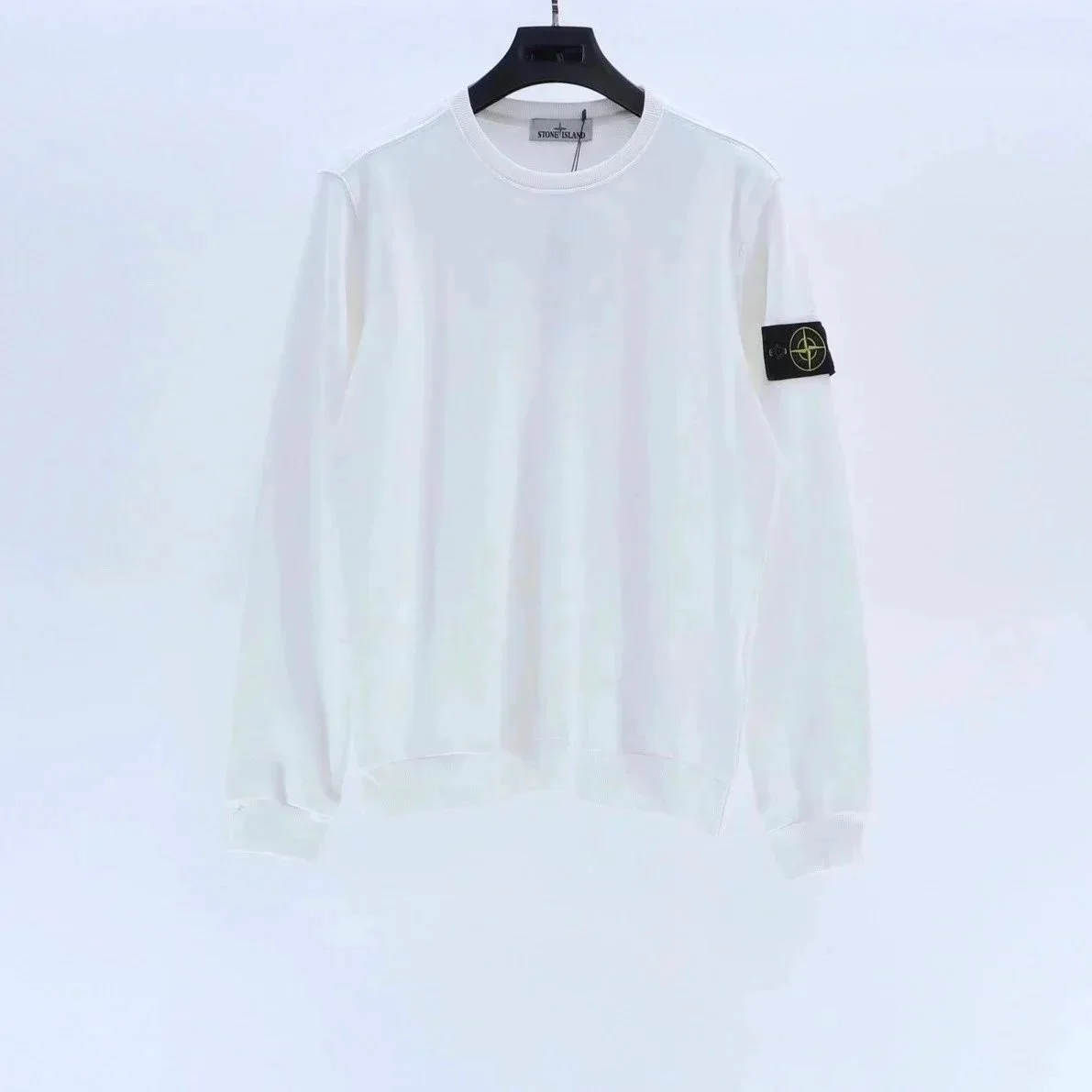 Stone Island 68-15 White Crewneck Sweatshirt