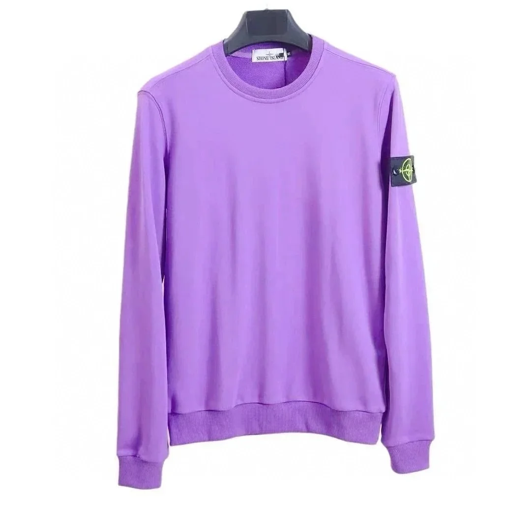 Stone Island 68-15 Purple Crewneck Sweatshirt
