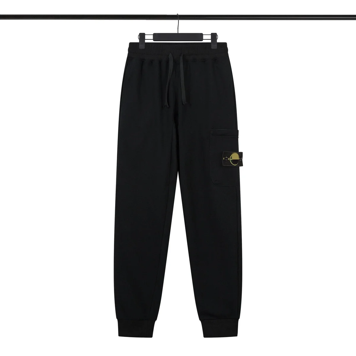 Stone Island 68-15 Black Cargo Sweatpants