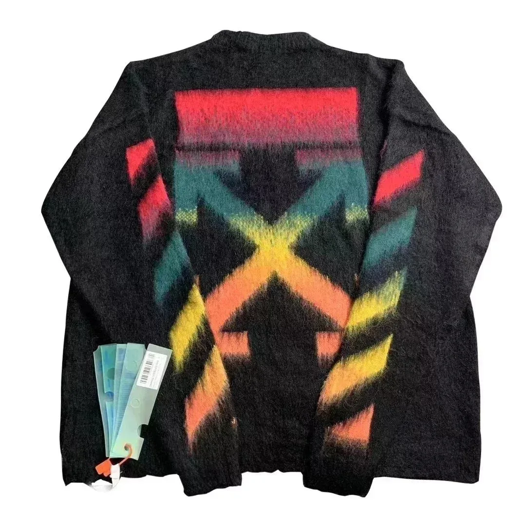 Off-White OW100 Color Block Knit Sweater
