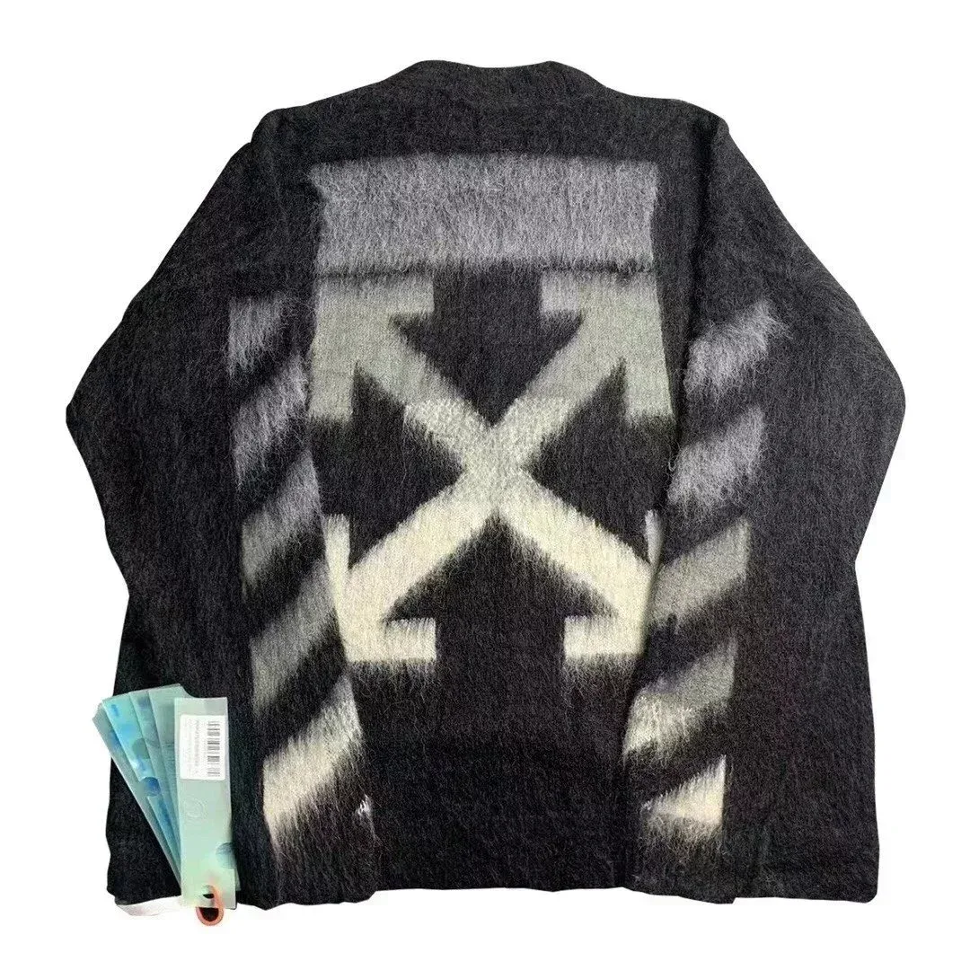 Off-White OW100 Arrow Cardigan Black