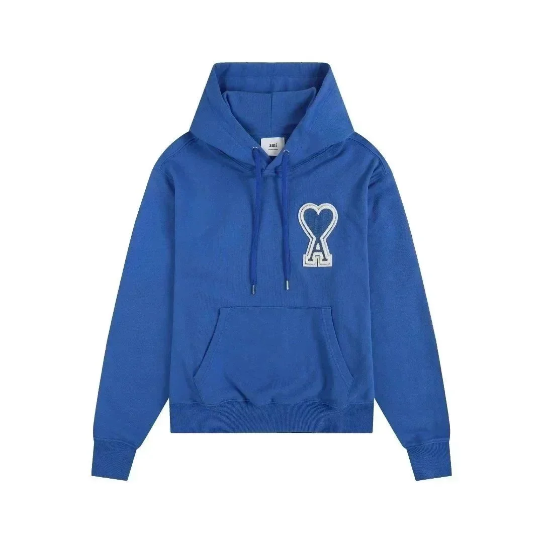 Ami Blue Heart Logo Hoodie