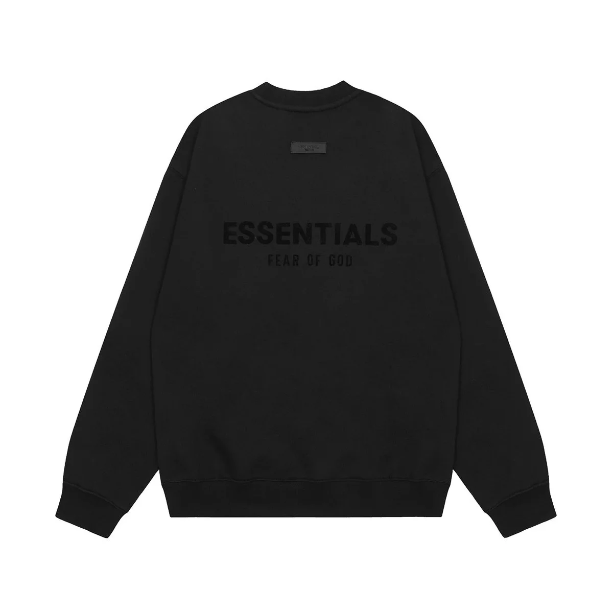Fear of God Essentials Black Crewneck Sweatshirt