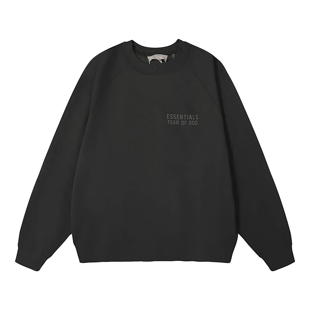 Fear of God Essentials Black Crewneck Sweatshirt