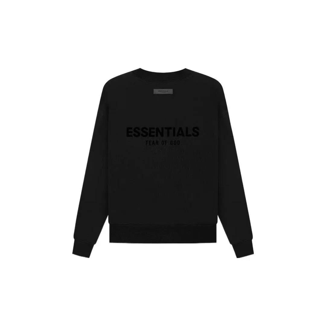 Fear of God Essentials Black Crewneck Sweatshirt