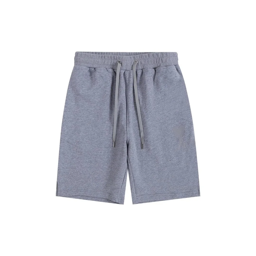 Gray Solid AM1061 Shorts