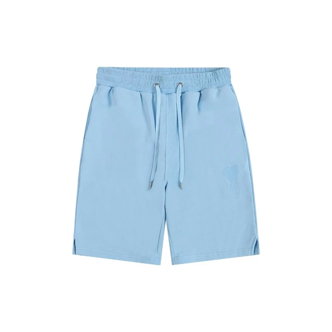 Ami Paris Ami de Coeur Light Blue Shorts