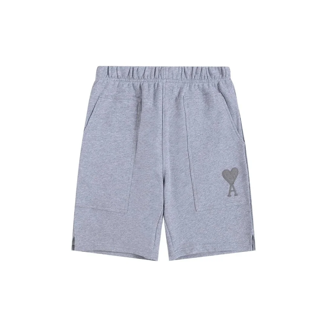 AM Deconstructed Heart Logo Grey Shorts