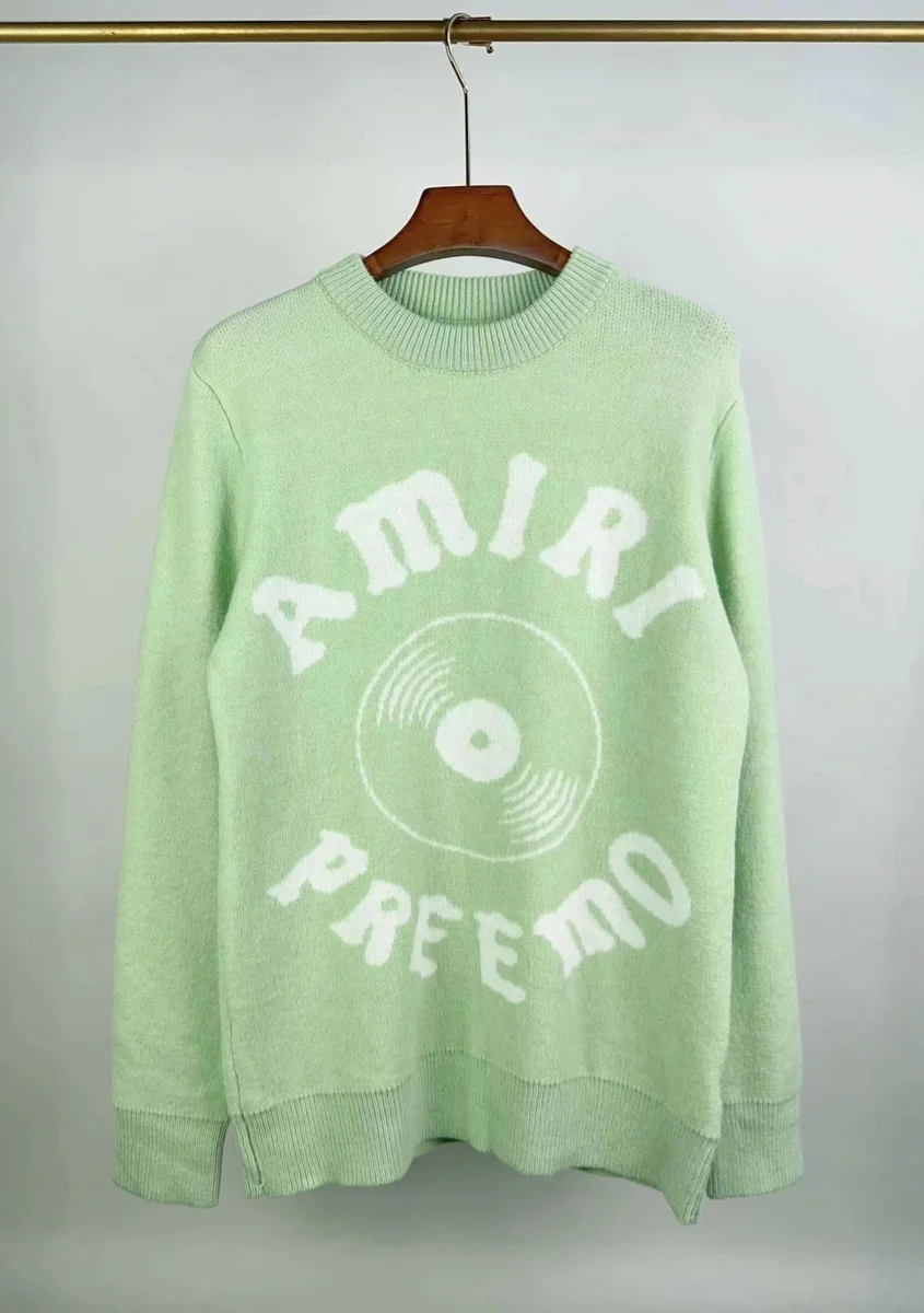 Amiri Green 'Amiri Preemo' Knit Sweater