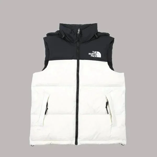 The North Face Nuptse White/Black Vest