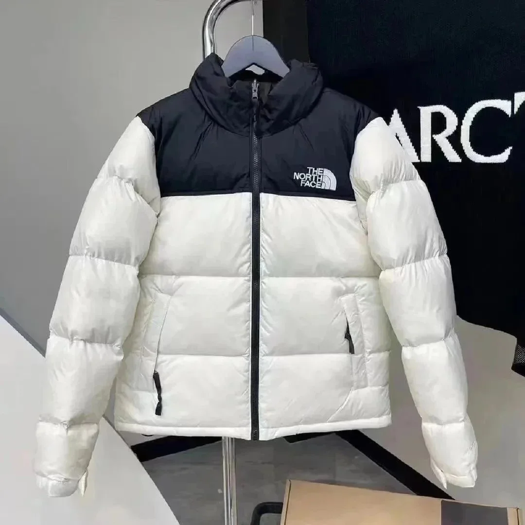 The North Face Nuptse White/Black Parka