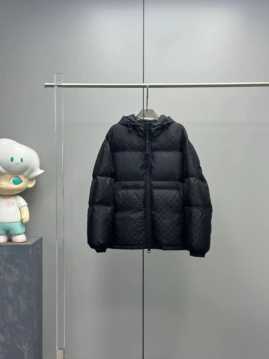 Louis Vuitton Monogram Black Puffer Jacket
