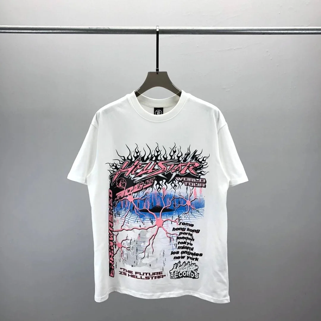 Trapstar 15 White Hellstar World Tour T-Shirt