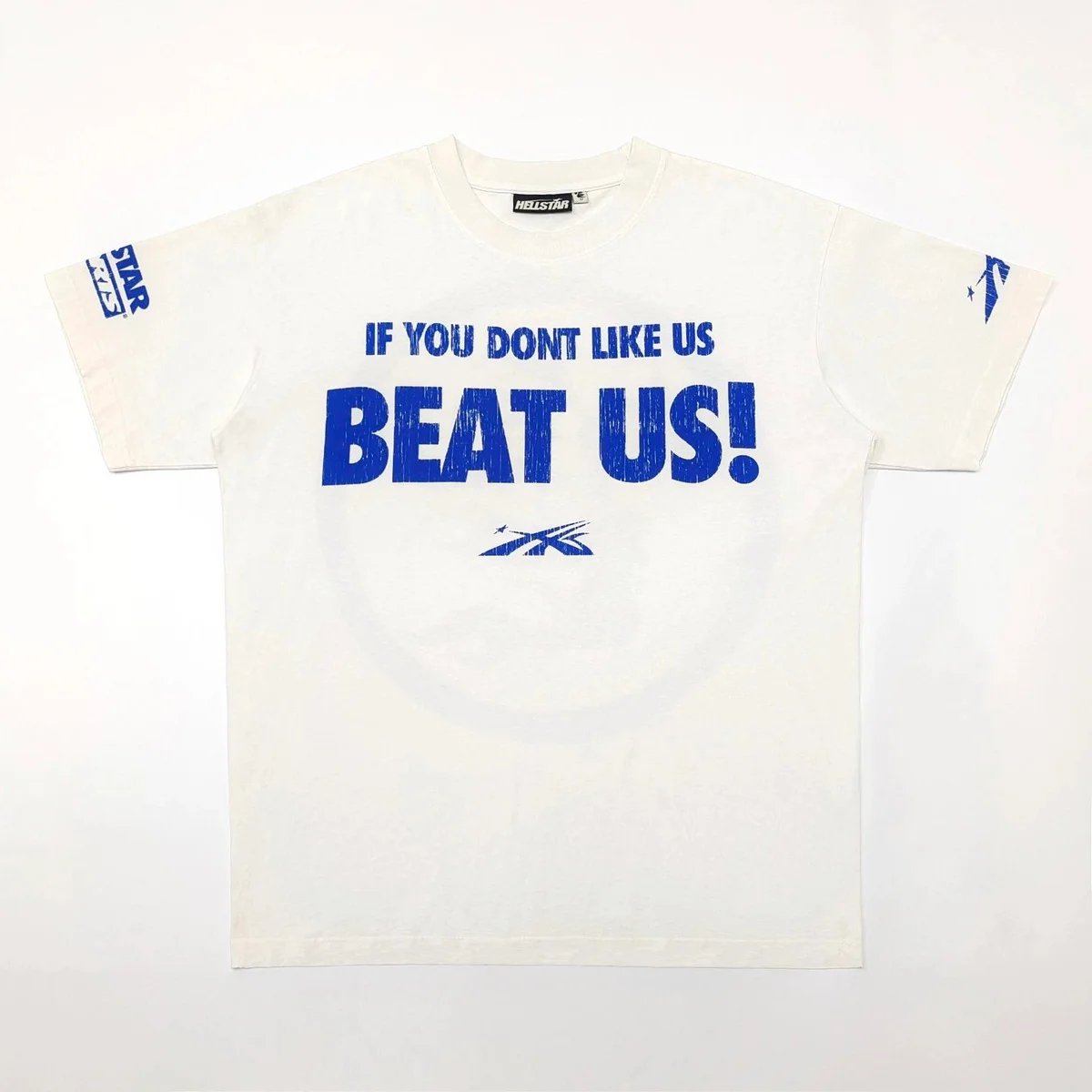 Hellstar If You Don't Like Us Beat Us White T-Shirt