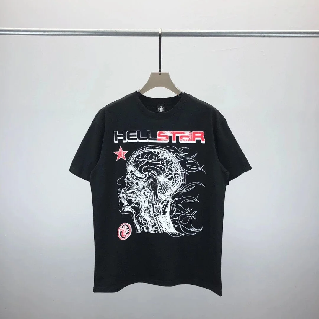 Hellstar Triple Black Graphic T-Shirt