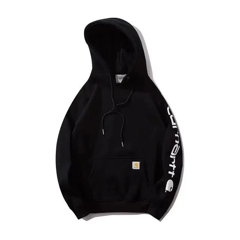 Carhartt Black Logo Hoodie Sweatshirt