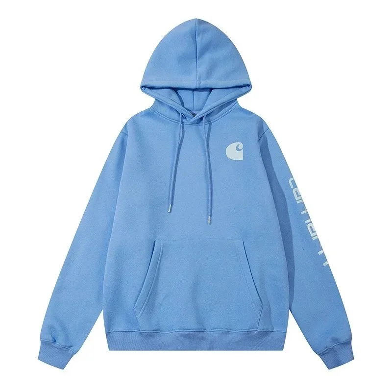Carhartt Hoodie Blue Solid Sweatshirt