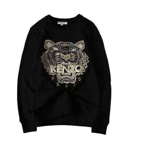 Kenzo Tiger Head Black Cotton Sweatshirt