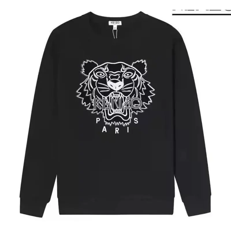 Kenzo Tiger Head Black Crewneck Sweatshirt