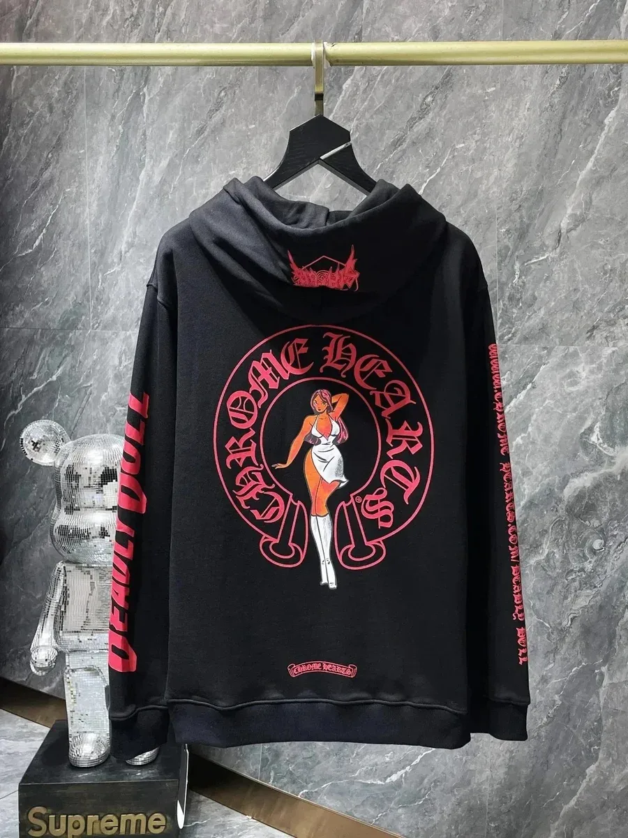 Chrome Hearts CH Cross Black 'Deadly Doll' Hoodie
