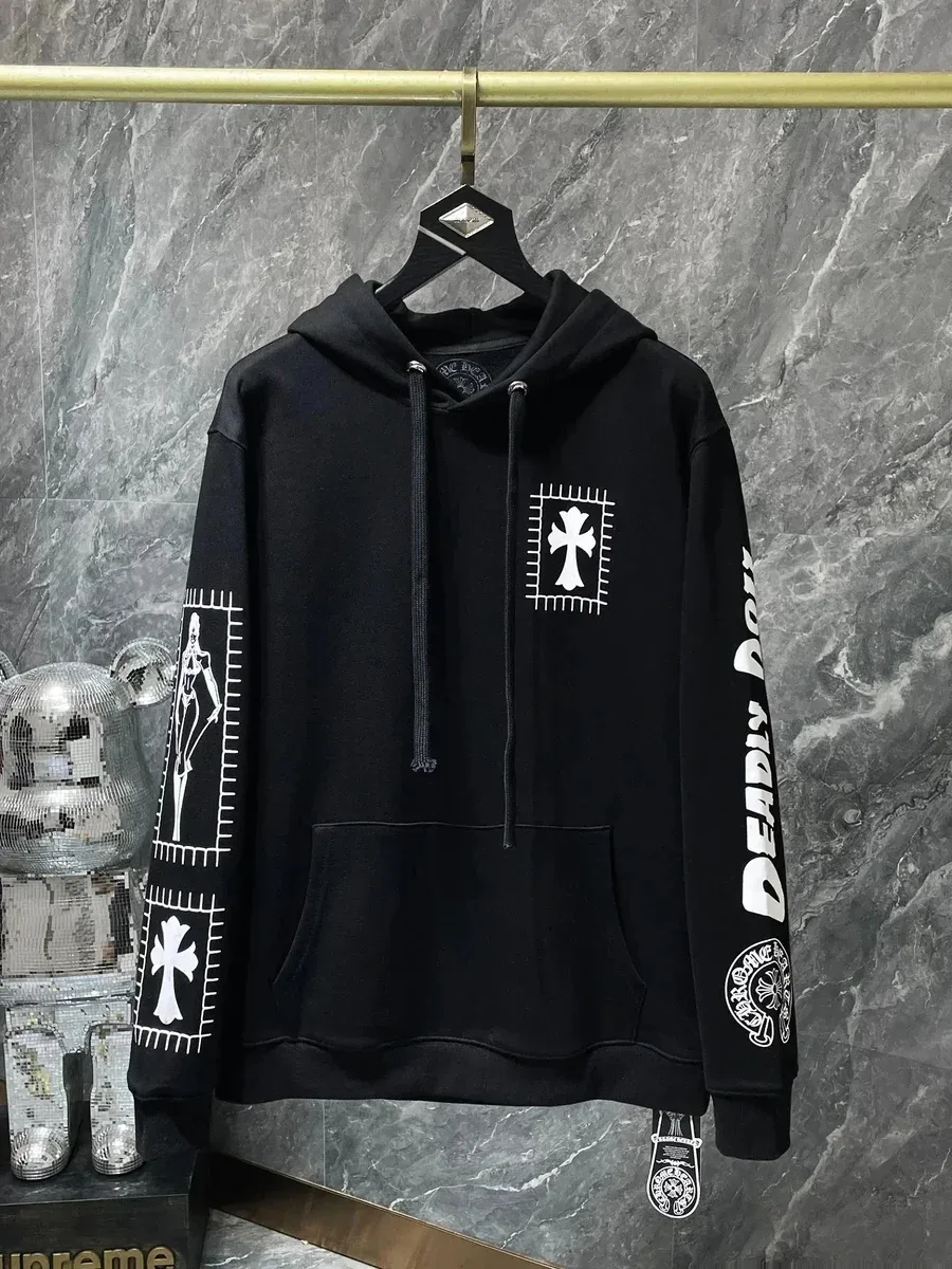 Chrome Hearts Chrome Hearts CH Cross Black Hoodie Black - 1