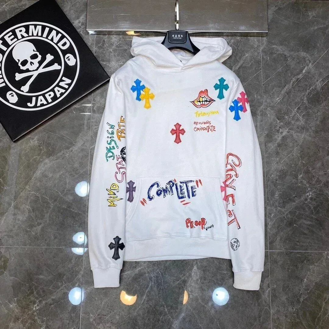 A Bathing Ape A Bathing Ape BAPE STA White Cross Print Hoodie White - 1