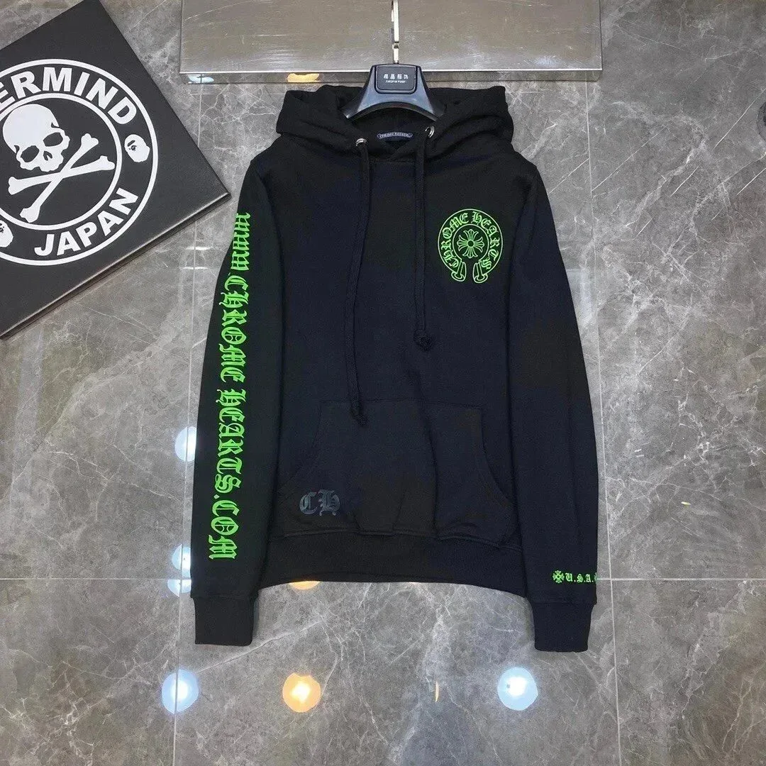 Chrome Hearts CH Cross Black Green Hoodie