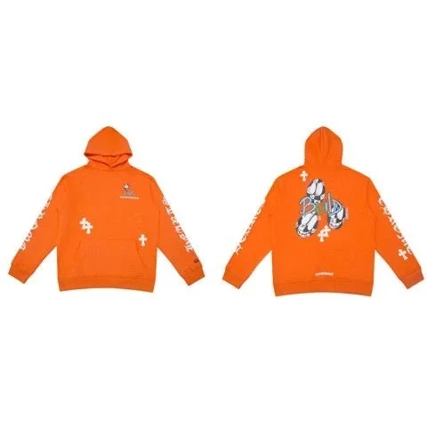 Chrome Hearts Chrome Hearts CH Cross Orange Hoodie Orange - 1