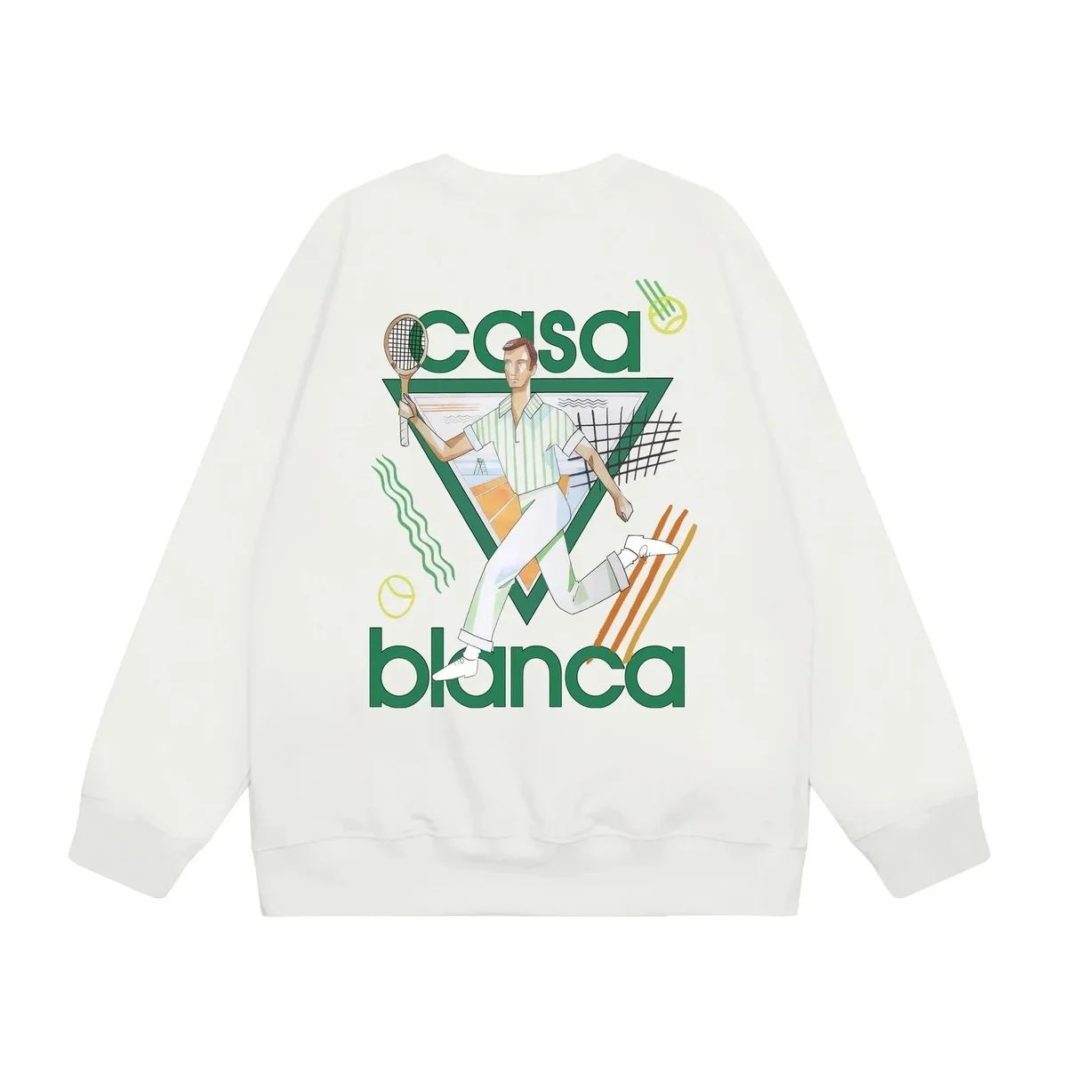 Casa Blanca White Graphic Sweatshirt