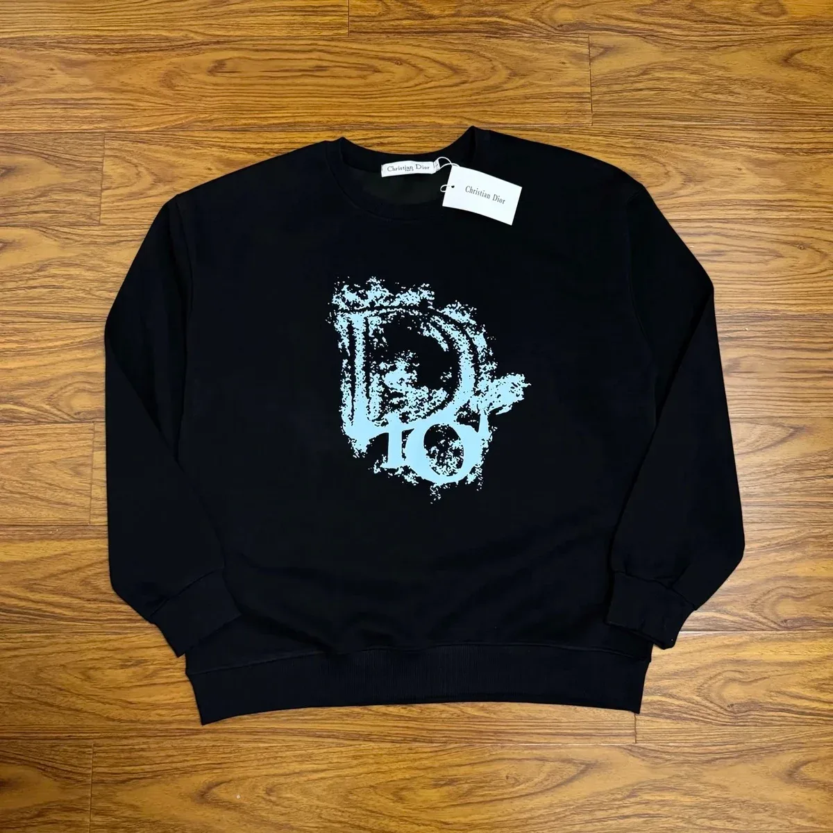 Christian Dior Black 'D10' Graphic Sweatshirt